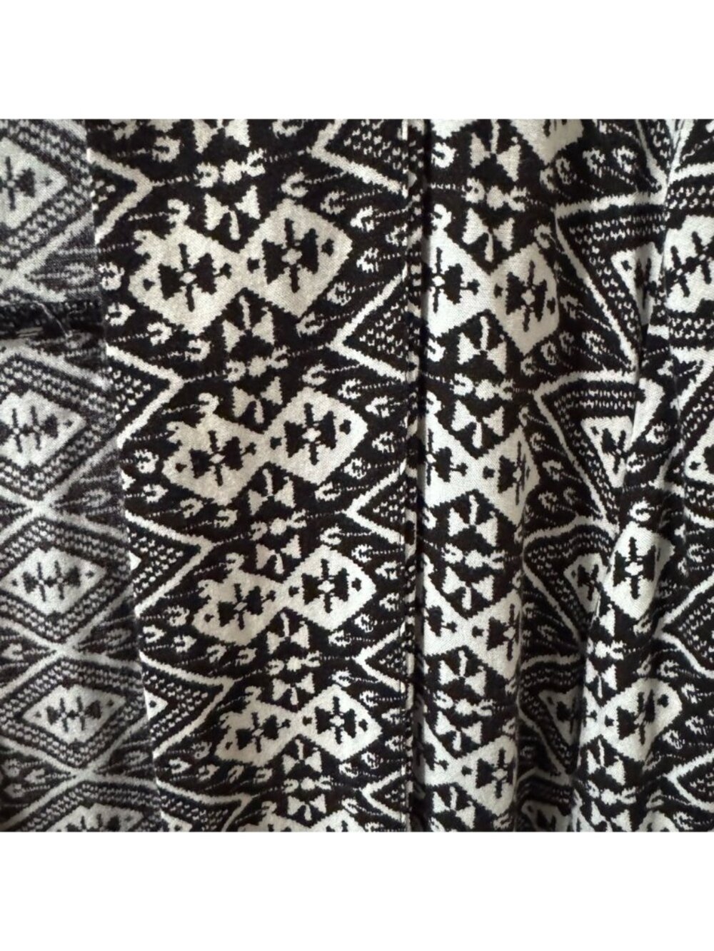 Hollister Redondo Kimono Blazer Sz M Black White Southwestern Print 3/4 Sleeve - Picture 6 of 9